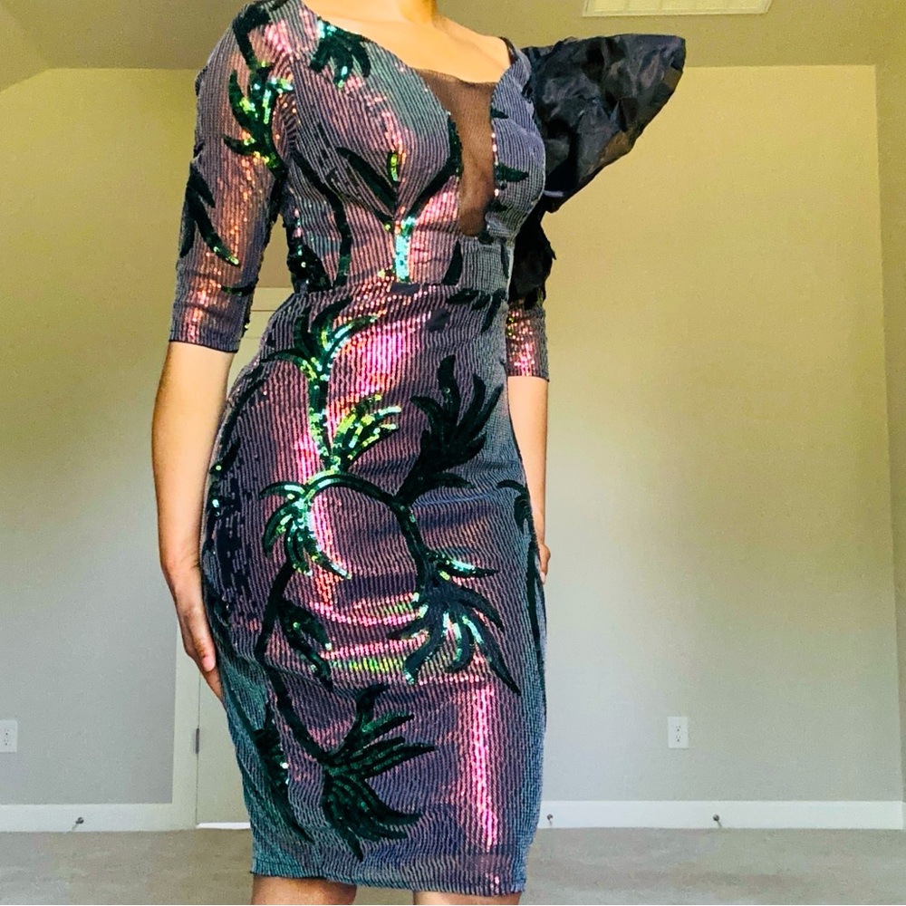 Sequin Customized Occassion Dress